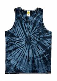 Tie Dye Spiral Tie Dye Tank Top ΜΑΥΡΟ