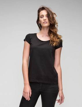 MANTIS Women's Organic U-Neck T ΓΥΝΑΙΚΕΙΟ ΜΑΥΡΟ