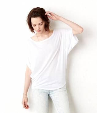 BELLA CANVAS Flowy Circle Top ΓΥΝΑΙΚΕΙΟ ΛΕΥΚΟ