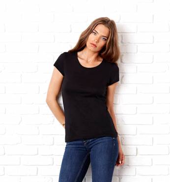 BELLA CANVAS Sheer Mini Rib T-Shirt ΓΥΝΑΙΚΕΙΟ