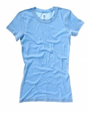 BELLA CANVAS Sheer Mini Rib T-Shirt ΓΥΝΑΙΚΕΙΟ OCEAN BLUE