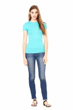 BELLA CANVAS Sheer Mini Rib T-Shirt ΓΥΝΑΙΚΕΙΟ