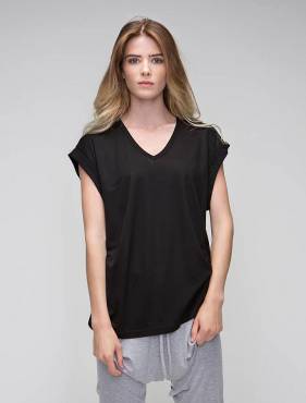 MANTIS Women's Duo Blend V-Neck Tunic ΓΥΝΑΙΚΕΙΟ ΜΑΥΡΟ