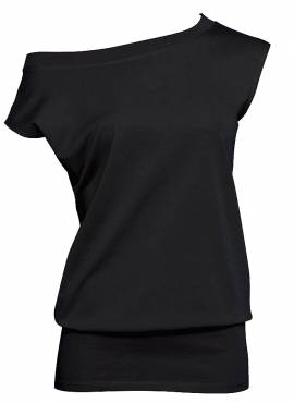 B&C Scoop Neck Tunic ΓΥΝΑΙΚΕΙΟ ΜΑΥΡΟ