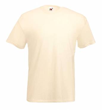 FRUIT OF THE LOOM Value Weight Tee ΑΝΤΡΙΚΟ NATURAL