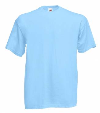 FRUIT OF THE LOOM Value Weight Tee ΑΝΤΡΙΚΟ SKY BLUE