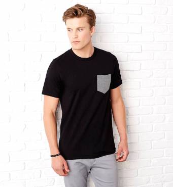 BELLA CANVAS Men's Jersey Pocket T-Shirt ΑΝΤΡΙΚΟ