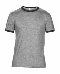 ANVIL Adult Fashion Basic Ringer Tee ΑΝΤΡΙΚΟ ΓΚΡΙ / ΣΚΟΥΡΟ ΓΚΡΙ