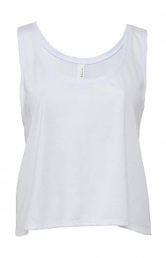 BELLA CANVAS Flowy Boxy Tank Top ΓΥΝΑΙΚΕΙΟ ΛΕΥΚΟ