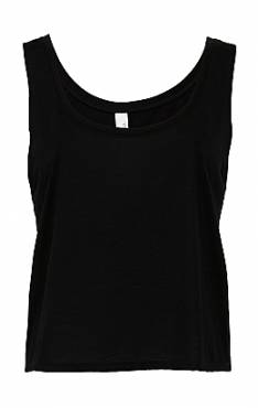 BELLA CANVAS Flowy Boxy Tank Top ΓΥΝΑΙΚΕΙΟ ΜΑΥΡΟ