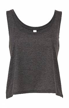 BELLA CANVAS Flowy Boxy Tank Top ΓΥΝΑΙΚΕΙΟ ΣΚΟΥΡΟ ΓΚΡΙ