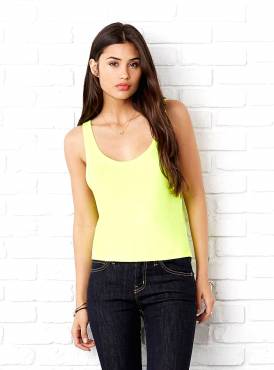 BELLA CANVAS Flowy Boxy Tank Top ΓΥΝΑΙΚΕΙΟ ΚΙΤΡΙΝΟ ΦΩΣΦΟΡΙΖΕ