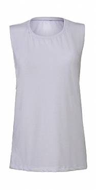 BELLA CANVAS Flowy Scoop Muscle Tank Top ΓΥΝΑΙΚΕΙΟ ΛΕΥΚΟ