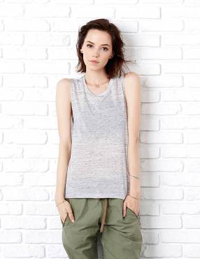 BELLA CANVAS Flowy Scoop Muscle Tank Top ΓΥΝΑΙΚΕΙΟ WHITE MARBLE