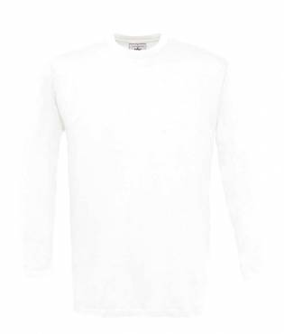 B&C Longsleeve T-Shirt ΑΝΤΡΙΚΟ ΛΕΥΚΟ