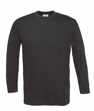 B&C Longsleeve T-Shirt ΑΝΤΡΙΚΟ ΓΚΡΙ USED BLACK