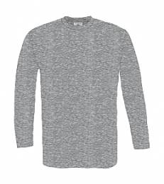 B&C Longsleeve T-Shirt ΑΝΤΡΙΚΟ ΓΚΡΙ