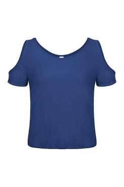 B&C Hole Cut-Out T-Shirt ΓΥΝΑΙΚΕΙΟ PACIFIC DEEP BLUE