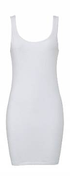 BELLA CANVAS Jersey Tank Dress ΓΥΝΑΙΚΕΙΟ ΛΕΥΚΟ