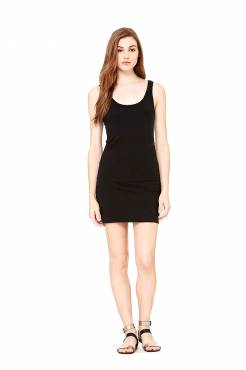 BELLA CANVAS Jersey Tank Dress ΓΥΝΑΙΚΕΙΟ ΜΑΥΡΟ