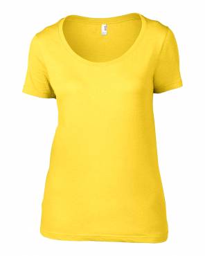 ANVIL Women's Sheer Scoop Tee ΓΥΝΑΙΚΕΙΟ LEMON ZEST