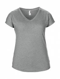 ANVIL Women's Tri-Blend V-Neck Tee ΓΥΝΑΙΚΕΙΟ ΓΚΡΙ