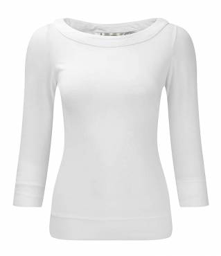 RUSSELL 3/4 Sleeve Stretch Top ΓΥΝΑΙΚΕΙΟ ΛΕΥΚΟ