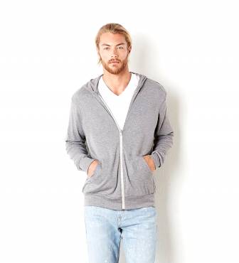 BELLA CANVAS Unisex Triblend Lightweight Hoodie grey triblend