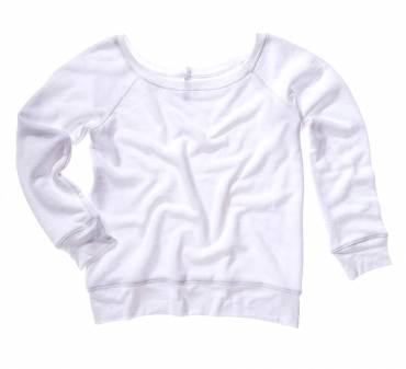 BELLA CANVAS Sponge Fleece Wideneck Sweatshirt ΓΥΝΑΙΚΕΙΟ ΛΕΥΚΟ