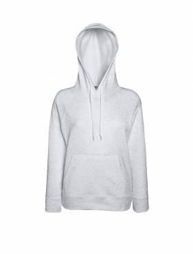 Fruit of the Loom Lady-Fit Lightweight Hooded Sweat ΓΥΝΑΙΚΕΙΟ ΓΚΡΙ