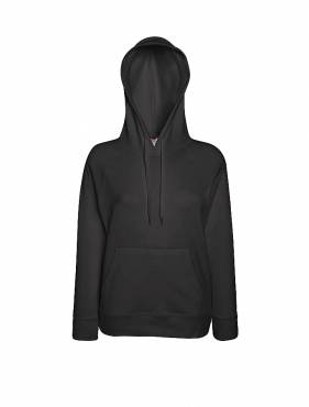 Fruit of the Loom Lady-Fit Lightweight Hooded Sweat ΓΥΝΑΙΚΕΙΟ ΓΚΡΙ ΣΚΟΥΡΟ