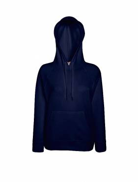 Fruit of the Loom Lady-Fit Lightweight Hooded Sweat ΓΥΝΑΙΚΕΙΟ ΜΠΛΕ ΣΚΟΥΡΟ