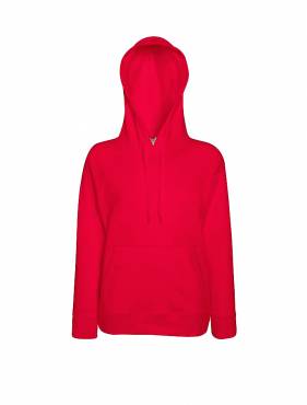 Fruit of the Loom Lady-Fit Lightweight Hooded Sweat ΓΥΝΑΙΚΕΙΟ ΚΟΚΚΙΝΟ