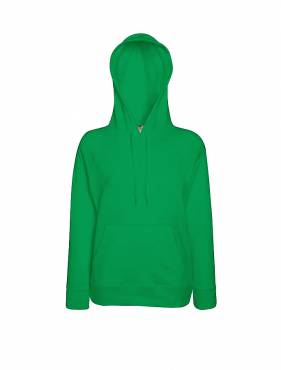 Fruit of the Loom Lady-Fit Lightweight Hooded Sweat ΓΥΝΑΙΚΕΙΟ ΠΡΑΣΙΝΟ ΦΩΣΦΟΡΙΖΕ