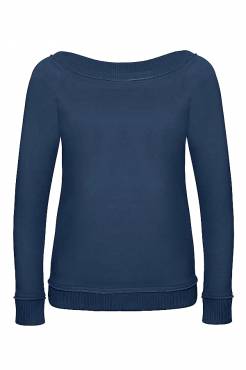 B&C Ladies' Wide Neck Raglan - WWD21 ΓΥΝΑΙΚΕΙΟ INDIGO