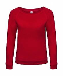 B&C Vintage Raglan ΜΑΚΡΙΜΑΝΙΚΟ ΦΟΥΤΕΡ ΓΥΝΑΙΚΕΙΟ CHIC RED