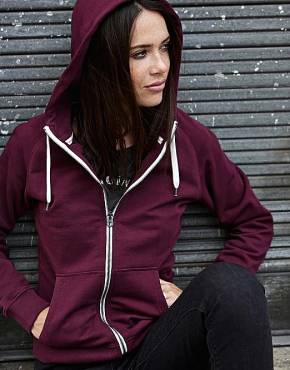 TEE JAYS Ladies Urban Zip Hoodie ΓΥΝΑΙΚΕΙΟ ΜΠΟΡΝΤΩ