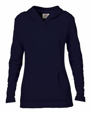 ANVIL Women's French Terry Hooded Sweat ΓΥΝΑΙΚΕΙΟ ΜΠΛΕ ΣΚΟΥΡΟ