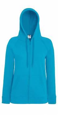 Lady-Fit Lightweight Hooded Sweat Jacket ΓΥΝΑΙΚΕΙΟ ΜΠΛΕ AZURE