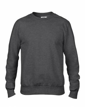 Anvil Adult French Terry Crewneck Sweat ΑΝΤΡΙΚΟ ΑΝΘΡΑΚΙ