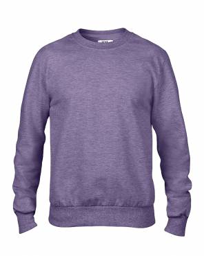 Anvil Adult French Terry Crewneck Sweat ΑΝΤΡΙΚΟ ΜΩΒ