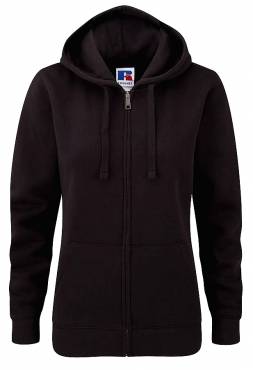 RUSSELL Ladies' Authentic Zipped Hood ΓΥΝΑΙΚΕΙΟ ΜΑΥΡΟ