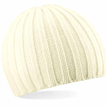 Beechfield Chunky Knit Beanie ΛΕΥΚΟ