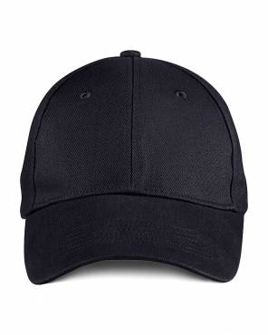 ANVIL jockey Solid Brushed Twill Cap ΜΑΥΡΟ