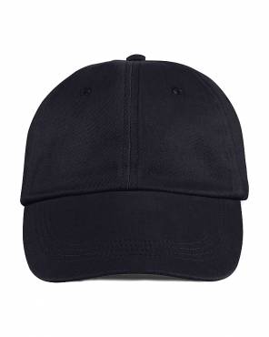 ANVIL Solid Low-Profile Brushed Twill Cap ΜΑΥΡΟ