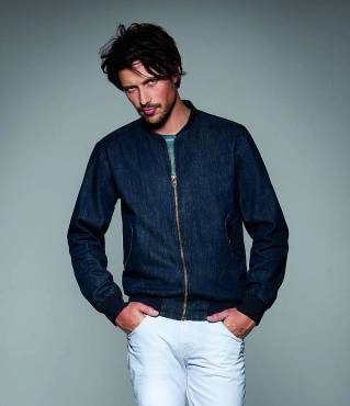 B&C Denim Bomber Jacket ΑΝΤΡΙΚΟ