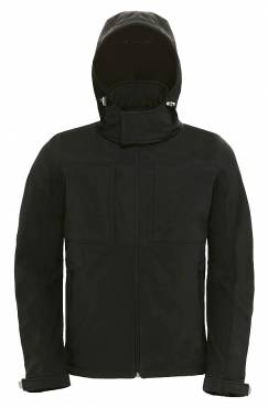 B&C Hooded Softshell Men ΑΝΤΡΙΚΟ ΜΑΥΡΟ