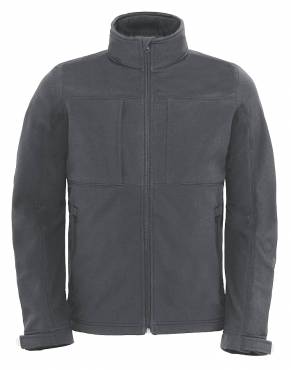 B&C Hooded Softshell Men ΑΝΤΡΙΚΟ ΣΚΟΥΡΟ ΓΚΡΙ