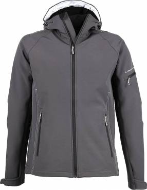 TEEJAYS Hooded Fashion Softshell Jacket ΑΝΤΡΙΚΟ ΣΚΟΥΡΟ ΓΚΡΙ