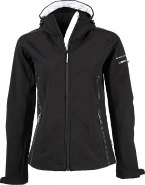 TEEJAYS Ladies Hooded Fashion Softshell Jacket ΓΥΝΑΙΚΕΙΟ ΜΑΥΡΟ